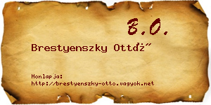 Brestyenszky Ottó névjegykártya