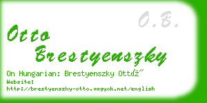 otto brestyenszky business card